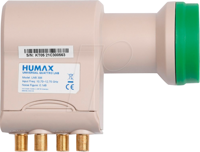 HUMAX L1630 - LNB, Quattro, 40mm, Green Power von Humax