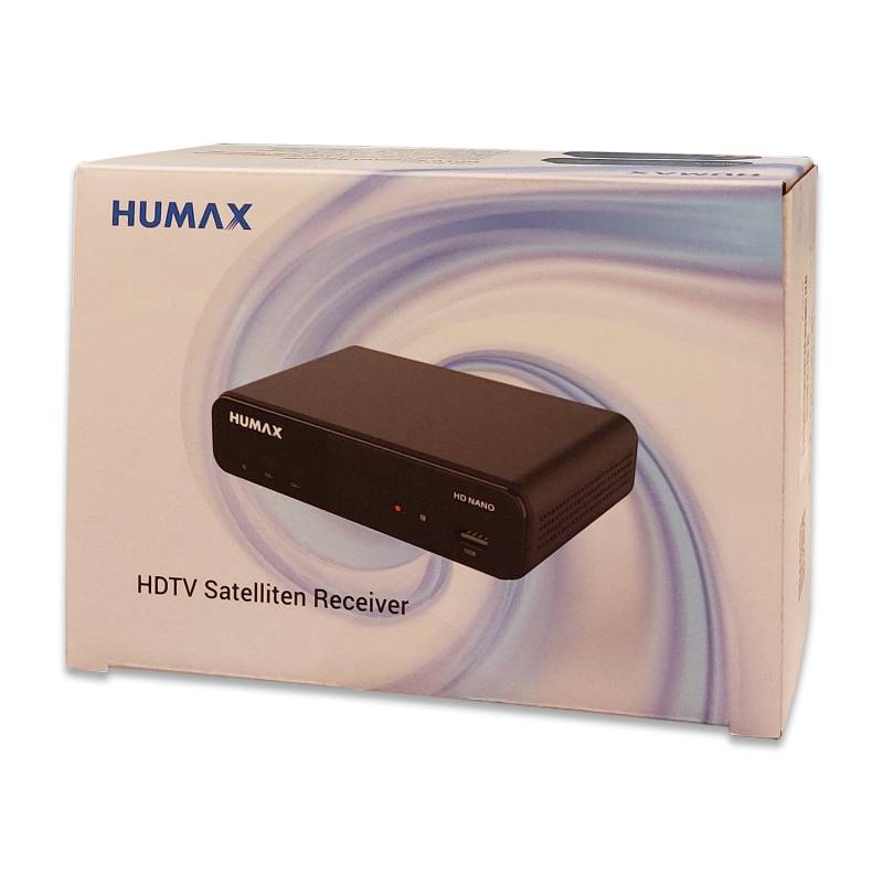 Humax Digital HD Nano HDTV Sat-Receiver mit 12V Netzteil Camping von Humax