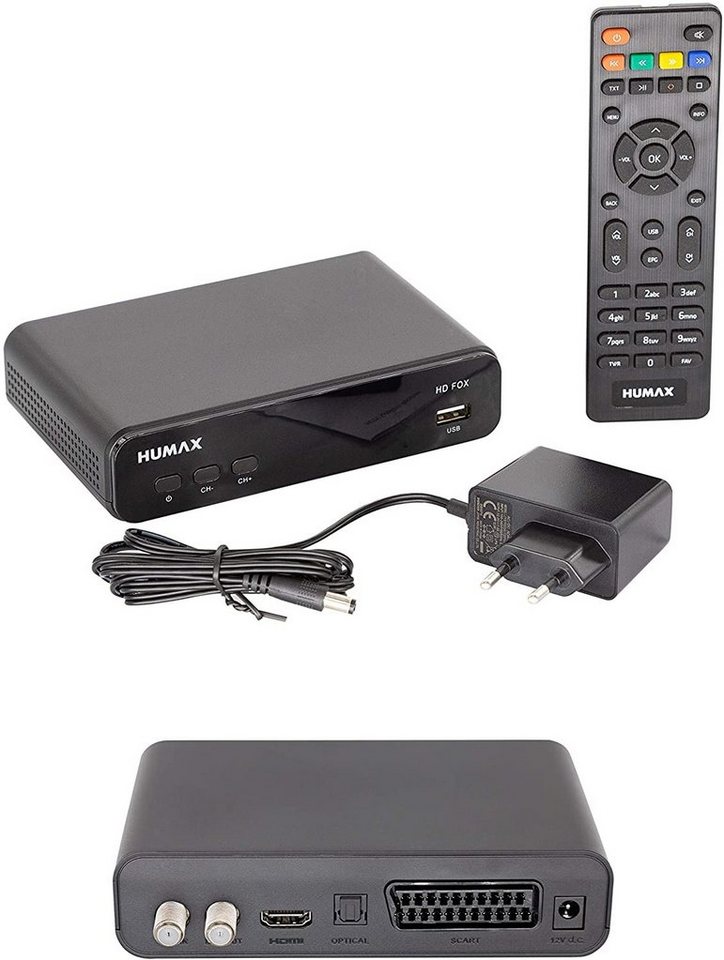 Humax Humax HD Fox Digitaler HD Satellitenreceiver 1080P Digital HDTV Sat-Re Satellitenreceiver von Humax
