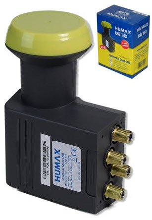 LNB 143 Gold Quad Quad-LNB Universal von Humax