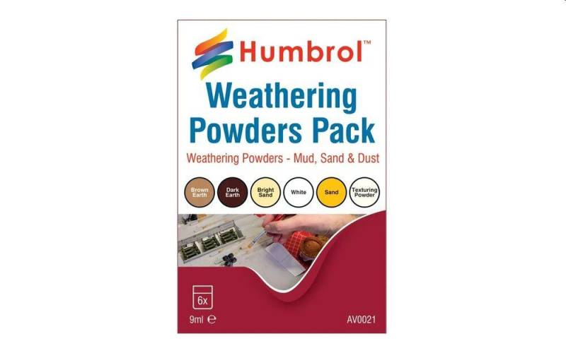 Weathering powders - Mixed pack - 6 x 9ml von Humbrol