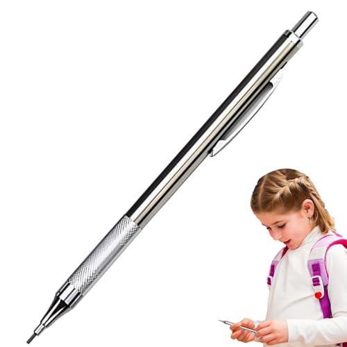 Humkopnl Druckbleistifte | Automatischer beweglicher Bleistift – Edelstahl-Stift für Schule, Schreibwaren für Zeichnen, Ingenieurwesen, Schreiben, Lehrer, Studenten, Zuhause, Arbeit, Klasse, Notizen Humkopnl Druckbleistifte | Automatischer beweglicher Bleistift – Edelstahl-Stift für Schule, Schreibwaren für Zeichnen, Ingenieurwesen, Schreiben, Lehrer, Studenten, Zuhause, Arbeit, Klasse, Notizen von Humkopnl