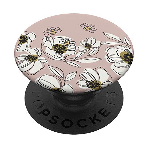 Hummel. Honigbienen. Bienenliebhaber PopSockets PopGrip: Ausziehbarer Sockel und Griff für Handys/Tablets mit Tauschbarem Top von Hummel