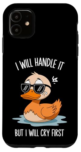 Lustige Ente Weint Sarkastisch Tier Hülle für iPhone 11 Lustige Ente Weint Sarkastisch Tier Hülle für iPhone 11 von Humor Geschenk Emotional Frauen Männer
