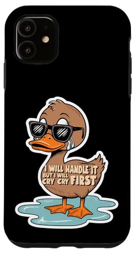 Lustige Ente Weint Sarkastisch Tier Hülle für iPhone 11 Lustige Ente Weint Sarkastisch Tier Hülle für iPhone 11 von Humor Geschenk Emotional Frauen Männer