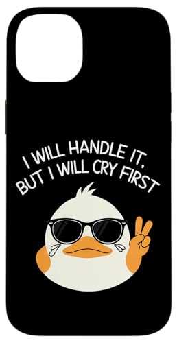 Lustige Ente Weint Sarkastisch Tier Hülle für iPhone 14 Plus Lustige Ente Weint Sarkastisch Tier Hülle für iPhone 14 Plus von Humor Geschenk Emotional Frauen Männer