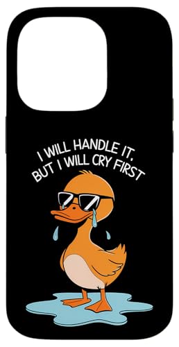 Lustige Ente Weint Sarkastisch Tier Hülle für iPhone 14 Pro Lustige Ente Weint Sarkastisch Tier Hülle für iPhone 14 Pro von Humor Geschenk Emotional Frauen Männer