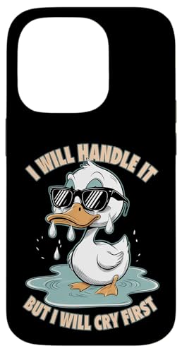 Lustige Ente Weint Sarkastisch Tier Hülle für iPhone 14 Pro Lustige Ente Weint Sarkastisch Tier Hülle für iPhone 14 Pro von Humor Geschenk Emotional Frauen Männer