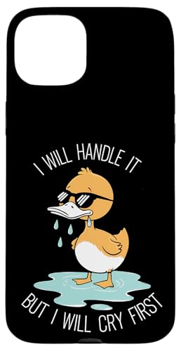 Lustige Ente Weint Sarkastisch Tier Hülle für iPhone 15 Plus Lustige Ente Weint Sarkastisch Tier Hülle für iPhone 15 Plus von Humor Geschenk Emotional Frauen Männer