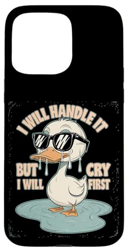 Lustige Ente Weint Sarkastisch Tier Hülle für iPhone 15 Pro Max Lustige Ente Weint Sarkastisch Tier Hülle für iPhone 15 Pro Max von Humor Geschenk Emotional Frauen Männer