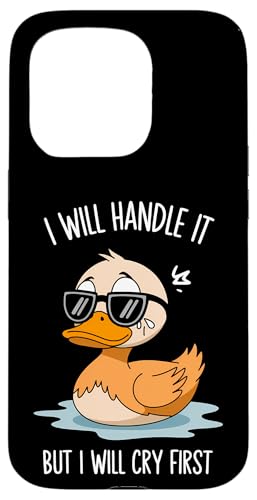 Lustige Ente Weint Sarkastisch Tier Hülle für iPhone 15 Pro Lustige Ente Weint Sarkastisch Tier Hülle für iPhone 15 Pro von Humor Geschenk Emotional Frauen Männer