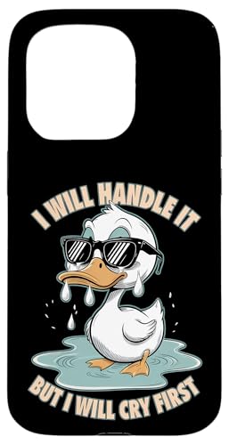 Lustige Ente Weint Sarkastisch Tier Hülle für iPhone 15 Pro Lustige Ente Weint Sarkastisch Tier Hülle für iPhone 15 Pro von Humor Geschenk Emotional Frauen Männer