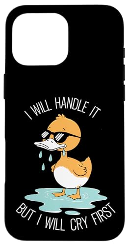 Lustige Ente Weint Sarkastisch Tier Hülle für iPhone 16 Pro Max Lustige Ente Weint Sarkastisch Tier Hülle für iPhone 16 Pro Max von Humor Geschenk Emotional Frauen Männer