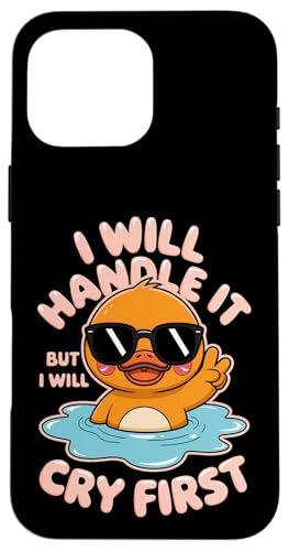 Lustige Ente Weint Sarkastisch Tier Hülle für iPhone 16 Pro Max Lustige Ente Weint Sarkastisch Tier Hülle für iPhone 16 Pro Max von Humor Geschenk Emotional Frauen Männer