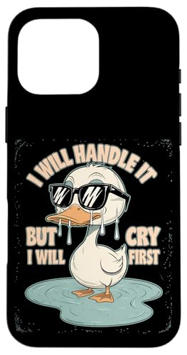 Lustige Ente Weint Sarkastisch Tier Hülle für iPhone 16 Pro Max Lustige Ente Weint Sarkastisch Tier Hülle für iPhone 16 Pro Max von Humor Geschenk Emotional Frauen Männer