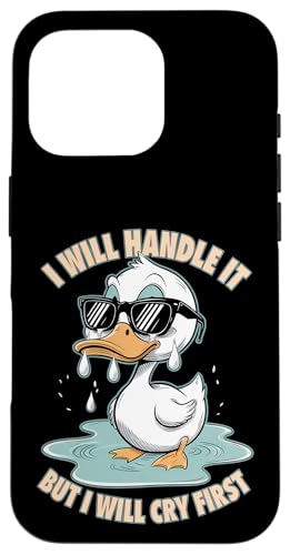 Lustige Ente Weint Sarkastisch Tier Hülle für iPhone 16 Pro Lustige Ente Weint Sarkastisch Tier Hülle für iPhone 16 Pro von Humor Geschenk Emotional Frauen Männer