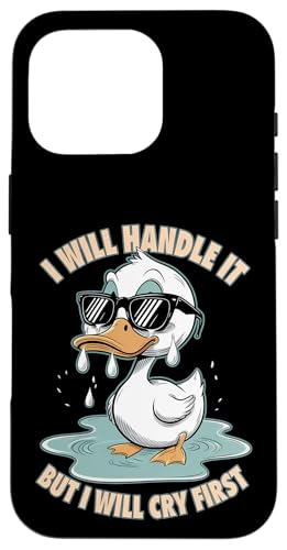 Lustige Ente Weint Sarkastisch Tier Hülle für iPhone 16 Pro Lustige Ente Weint Sarkastisch Tier Hülle für iPhone 16 Pro von Humor Geschenk Emotional Frauen Männer