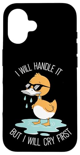 Lustige Ente Weint Sarkastisch Tier Hülle für iPhone 16 Lustige Ente Weint Sarkastisch Tier Hülle für iPhone 16 von Humor Geschenk Emotional Frauen Männer
