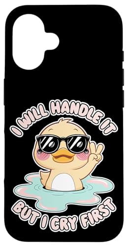 Lustige Ente Weint Sarkastisch Tier Hülle für iPhone 16 Lustige Ente Weint Sarkastisch Tier Hülle für iPhone 16 von Humor Geschenk Emotional Frauen Männer