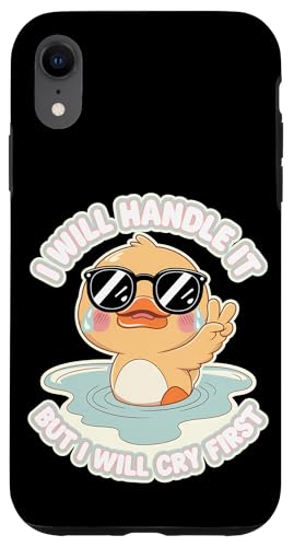 Lustige Ente Weint Sarkastisch Tier Hülle für iPhone XR Lustige Ente Weint Sarkastisch Tier Hülle für iPhone XR von Humor Geschenk Emotional Frauen Männer