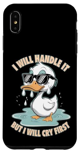 Lustige Ente Weint Sarkastisch Tier Hülle für iPhone XS Max Lustige Ente Weint Sarkastisch Tier Hülle für iPhone XS Max von Humor Geschenk Emotional Frauen Männer