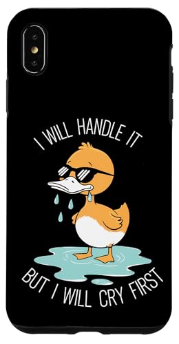 Lustige Ente Weint Sarkastisch Tier Hülle für iPhone XS Max Lustige Ente Weint Sarkastisch Tier Hülle für iPhone XS Max von Humor Geschenk Emotional Frauen Männer