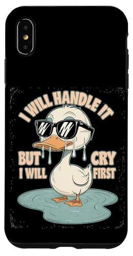 Lustige Ente Weint Sarkastisch Tier Hülle für iPhone XS Max Lustige Ente Weint Sarkastisch Tier Hülle für iPhone XS Max von Humor Geschenk Emotional Frauen Männer