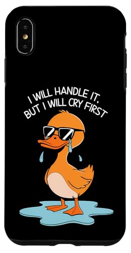 Lustige Ente Weint Sarkastisch Tier Hülle für iPhone XS Max Lustige Ente Weint Sarkastisch Tier Hülle für iPhone XS Max von Humor Geschenk Emotional Frauen Männer