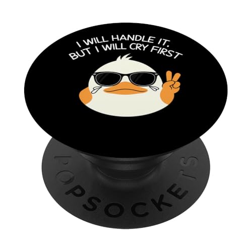 Lustige Ente Weint Sarkastisch Tier PopSockets Klebender PopGrip Lustige Ente Weint Sarkastisch Tier PopSockets Klebender PopGrip von Humor Geschenk Emotional Frauen Männer