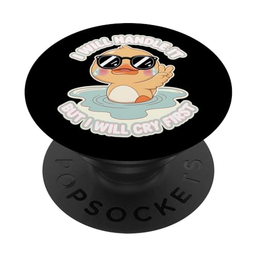 Lustige Ente Weint Sarkastisch Tier PopSockets Klebender PopGrip Lustige Ente Weint Sarkastisch Tier PopSockets Klebender PopGrip von Humor Geschenk Emotional Frauen Männer
