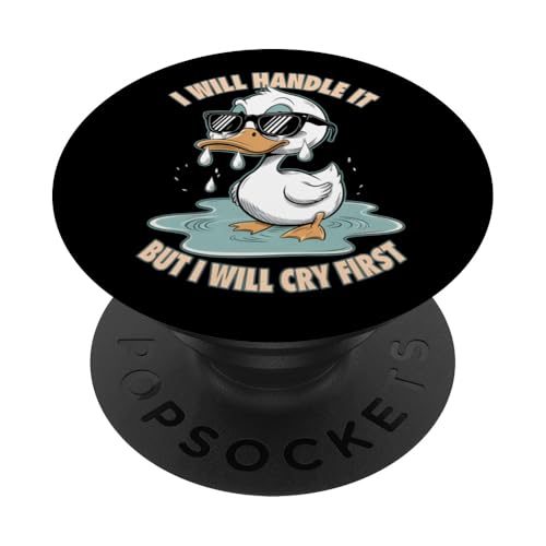 Lustige Ente Weint Sarkastisch Tier PopSockets Klebender PopGrip Lustige Ente Weint Sarkastisch Tier PopSockets Klebender PopGrip von Humor Geschenk Emotional Frauen Männer