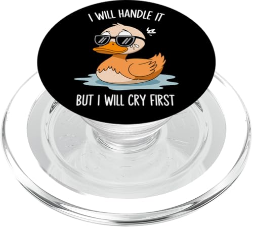Lustige Ente Weint Sarkastisch Tier PopSockets PopGrip für MagSafe Lustige Ente Weint Sarkastisch Tier PopSockets PopGrip für MagSafe von Humor Geschenk Emotional Frauen Männer
