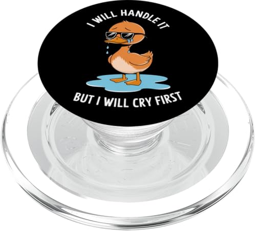 Lustige Ente Weint Sarkastisch Tier PopSockets PopGrip für MagSafe Lustige Ente Weint Sarkastisch Tier PopSockets PopGrip für MagSafe von Humor Geschenk Emotional Frauen Männer