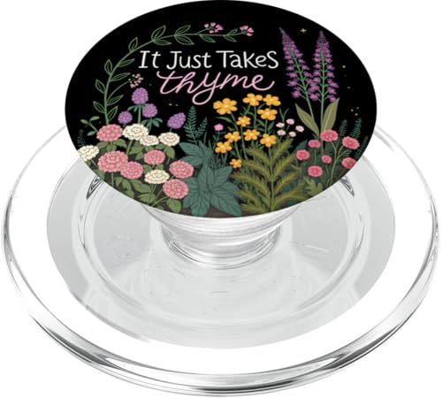 Gardening It Just Takes Thymian Witz sarkastische Pflanzen Wortspiel PopSockets PopGrip für MagSafe Gardening It Just Takes Thymian Witz sarkastische Pflanzen Wortspiel PopSockets PopGrip für MagSafe von Humor R Us