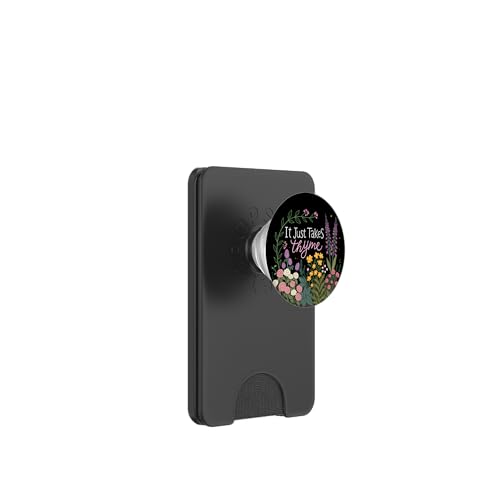 Gardening It Just Takes Thymian Witz sarkastische Pflanzen Wortspiel PopSockets PopWallet für MagSafe Gardening It Just Takes Thymian Witz sarkastische Pflanzen Wortspiel PopSockets PopWallet für MagSafe von Humor R Us