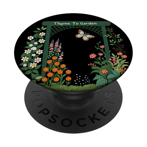 Thymian To Garden Witz Sarkastische Pflanzen Wortspiel PopSockets Klebender PopGrip von Humor R Us