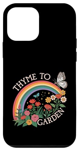 Thymian To Garden Witz sarkastische Pflanzen Wortspiel Regenbogen Schmetterling Hülle für iPhone 12 mini Thymian To Garden Witz sarkastische Pflanzen Wortspiel Regenbogen Schmetterling Hülle für iPhone 12 mini von Humor R Us