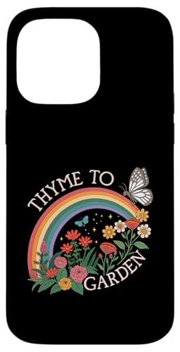 Thymian To Garden Witz sarkastische Pflanzen Wortspiel Regenbogen Schmetterling Hülle für iPhone 14 Pro Max Thymian To Garden Witz sarkastische Pflanzen Wortspiel Regenbogen Schmetterling Hülle für iPhone 14 Pro Max von Humor R Us