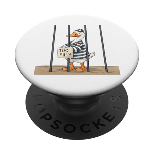 Zu dummer lustiger Gänsewortspiel-Sarkasmus PopSockets Klebender PopGrip von Humor R Us