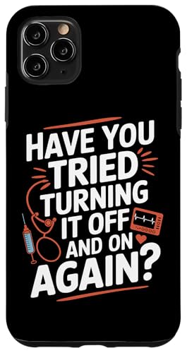 Haben Sie versucht, es ein- und auszuschalten Hülle für iPhone 11 Pro Max Haben Sie versucht, es ein- und auszuschalten Hülle für iPhone 11 Pro Max von Humor Tech Support IT Computer Lovers