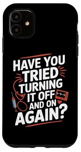 Haben Sie versucht, es ein- und auszuschalten Hülle für iPhone 11 Haben Sie versucht, es ein- und auszuschalten Hülle für iPhone 11 von Humor Tech Support IT Computer Lovers