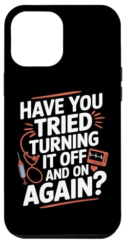 Haben Sie versucht, es ein- und auszuschalten Hülle für iPhone 12 Pro Max Haben Sie versucht, es ein- und auszuschalten Hülle für iPhone 12 Pro Max von Humor Tech Support IT Computer Lovers