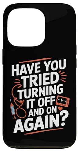 Haben Sie versucht, es ein- und auszuschalten Hülle für iPhone 13 Pro Haben Sie versucht, es ein- und auszuschalten Hülle für iPhone 13 Pro von Humor Tech Support IT Computer Lovers