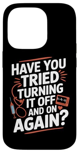 Haben Sie versucht, es ein- und auszuschalten Hülle für iPhone 14 Pro Haben Sie versucht, es ein- und auszuschalten Hülle für iPhone 14 Pro von Humor Tech Support IT Computer Lovers