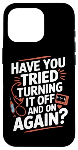 Haben Sie versucht, es ein- und auszuschalten Hülle für iPhone 16 Pro Haben Sie versucht, es ein- und auszuschalten Hülle für iPhone 16 Pro von Humor Tech Support IT Computer Lovers