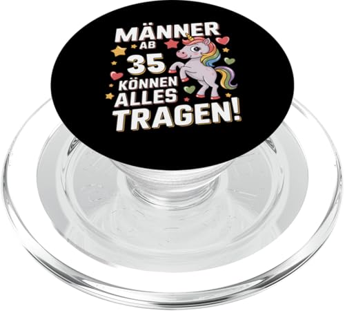 Männer ab 35 Jahren können alles Tragen! 35. Geburtstag PopSockets PopGrip für MagSafe Männer ab 35 Jahren können alles Tragen! 35. Geburtstag PopSockets PopGrip für MagSafe von Humoristisches Einhorn Geburtstag Design