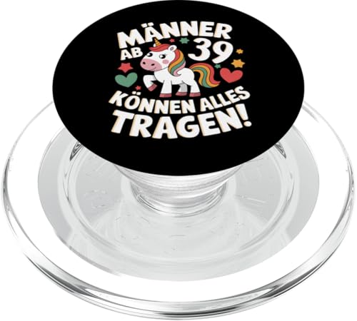Männer ab 39 Jahren können alles Tragen! 39. Geburtstag PopSockets PopGrip für MagSafe Männer ab 39 Jahren können alles Tragen! 39. Geburtstag PopSockets PopGrip für MagSafe von Humoristisches Einhorn Geburtstag Design