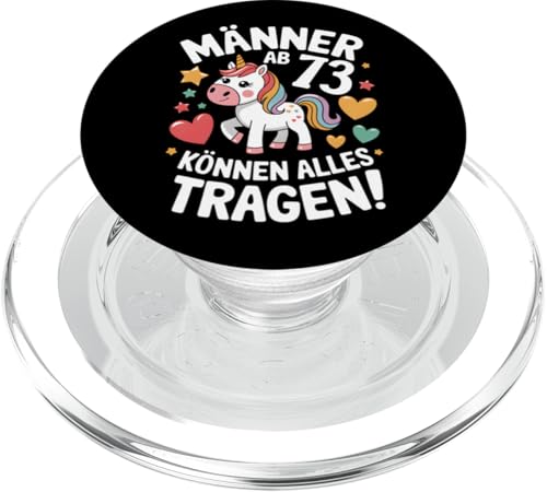Männer ab 73 Jahren können alles tragen! 73. Geburtstag PopSockets PopGrip für MagSafe Männer ab 73 Jahren können alles tragen! 73. Geburtstag PopSockets PopGrip für MagSafe von Humoristisches Einhorn Geburtstag Design
