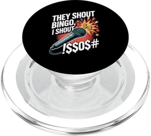 They Shout Bingo I Shout Mikrofon Humor PopSockets PopGrip für MagSafe They Shout Bingo I Shout Mikrofon Humor PopSockets PopGrip für MagSafe von Humorous Bingo Enthusiasts Microphone Comedy