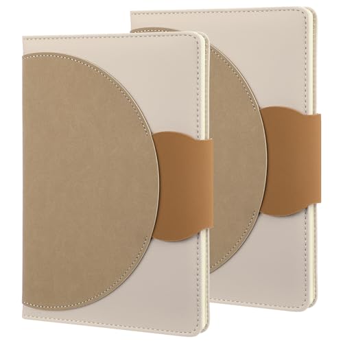 Humyoun Leder-Tagebuch mit Schnallenverschluss, liniert, A5, 200 Seiten, 14,5 x 21,6 cm, 2 Stück, Braun Humyoun Leder-Tagebuch mit Schnallenverschluss, liniert, A5, 200 Seiten, 14,5 x 21,6 cm, 2 Stück, Braun von Humyoun